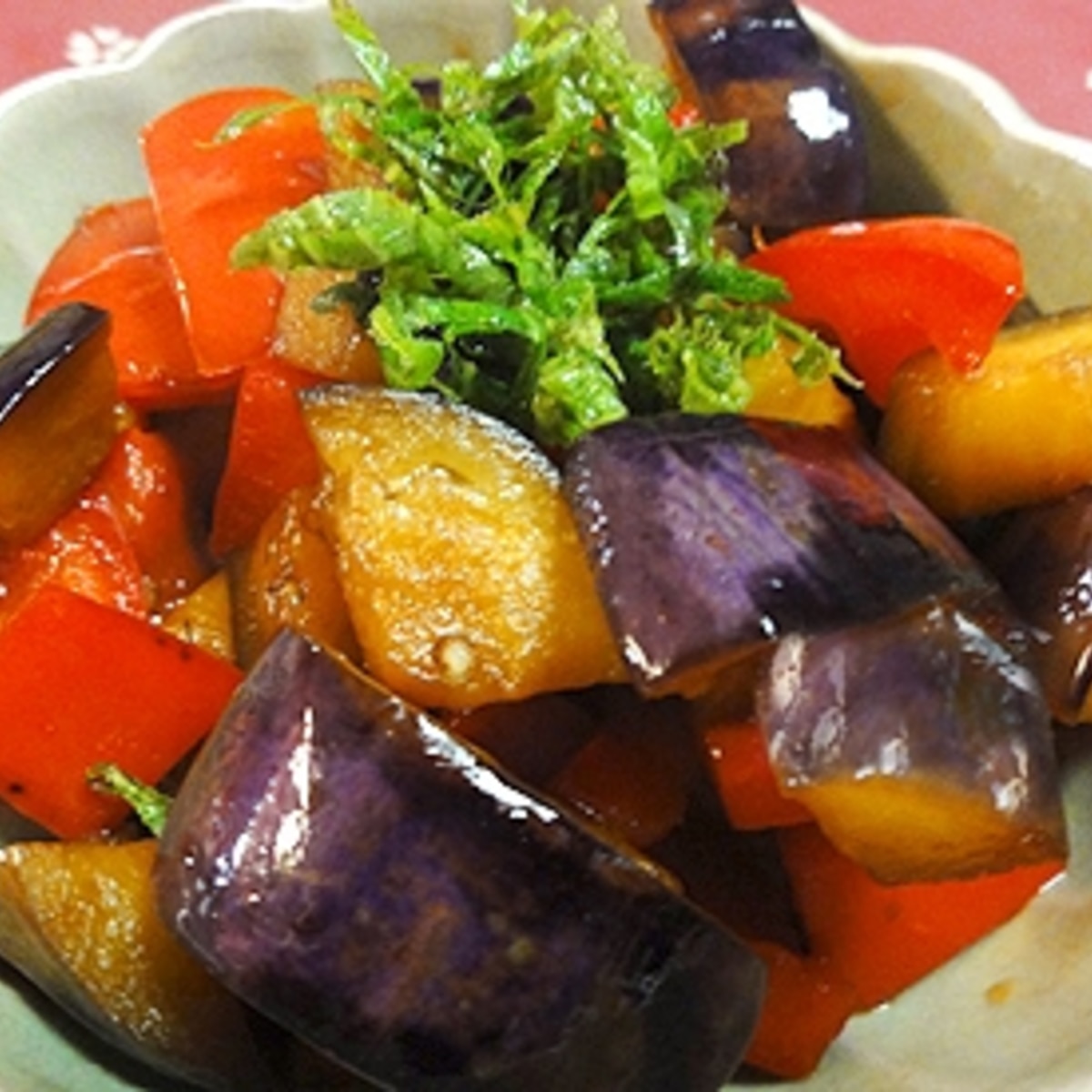 茄子パプリカの甘酢炒め レシピ 作り方 By Bapaksan 楽天レシピ